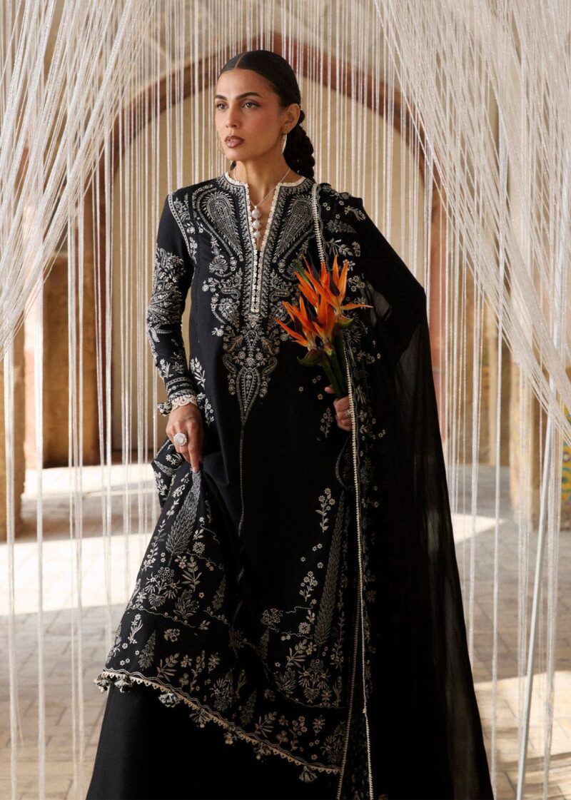 Midnight Elegance Premium Lawn Unstitched 3PC