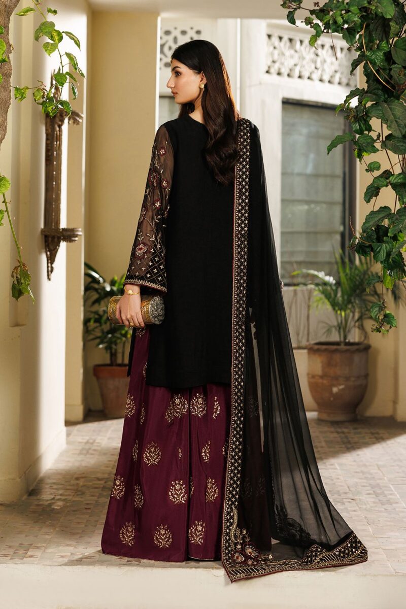 Midnight Maroon Premium Lawn Unstitched 3PC