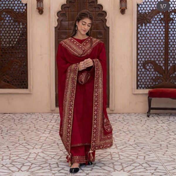 Nayab Premium Lawn Embroidered Unstitched 3PC