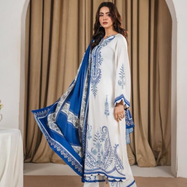FANA EMBROIDERED 3PC (SHAWL)