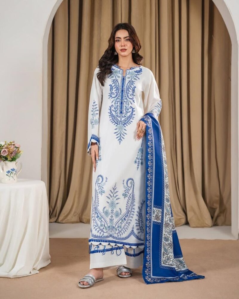 FANA EMBROIDERED 3PC (SHAWL)