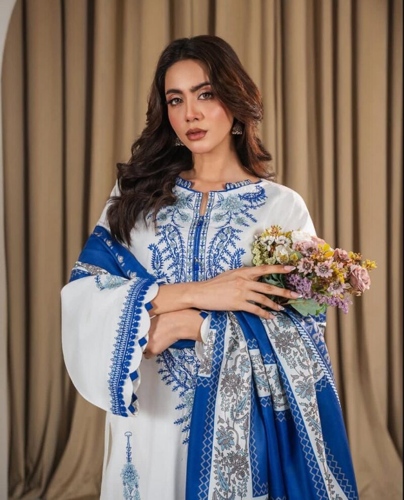 FANA EMBROIDERED 3PC (SHAWL)