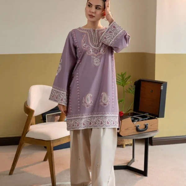 ZAHRA EMBROIDERY 2PC (FARSHI)
