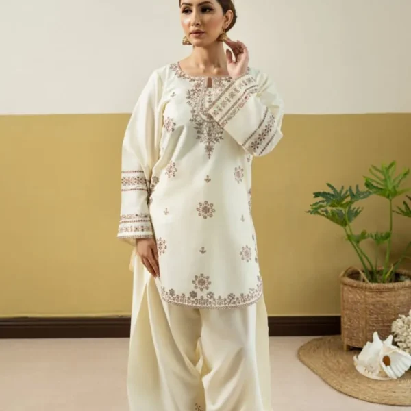 Shehnoor Embroidery 2PC ( PLAZO )