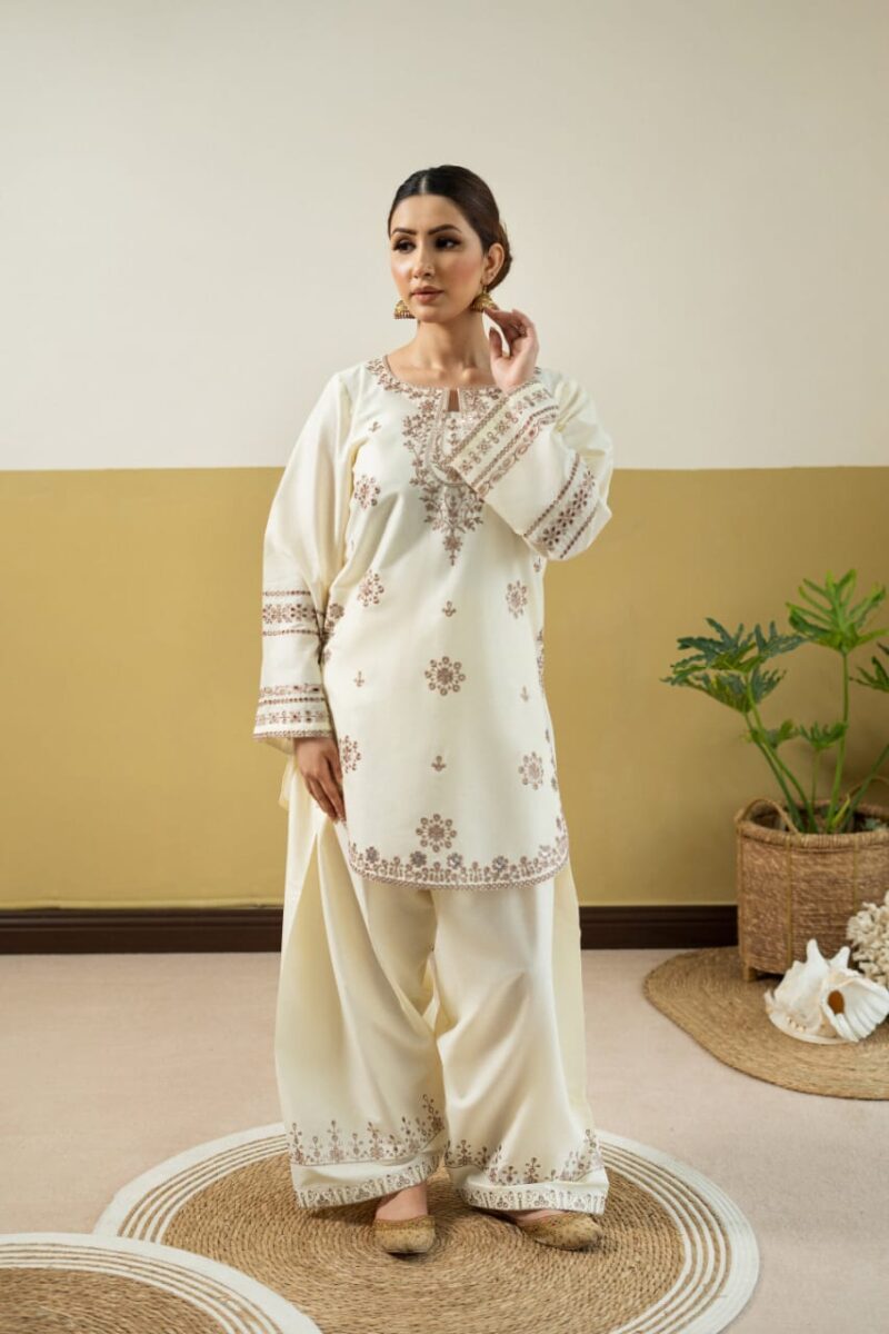 Shehnoor Embroidery 2PC ( PLAZO )
