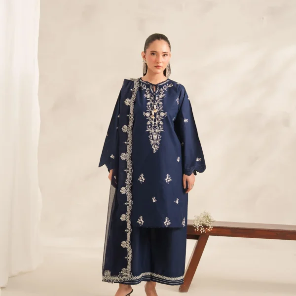 Gul-e-Jan Embroidered 3PC (Plazo)