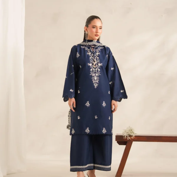 Gul-e-Jan Embroidered 3PC (Plazo)