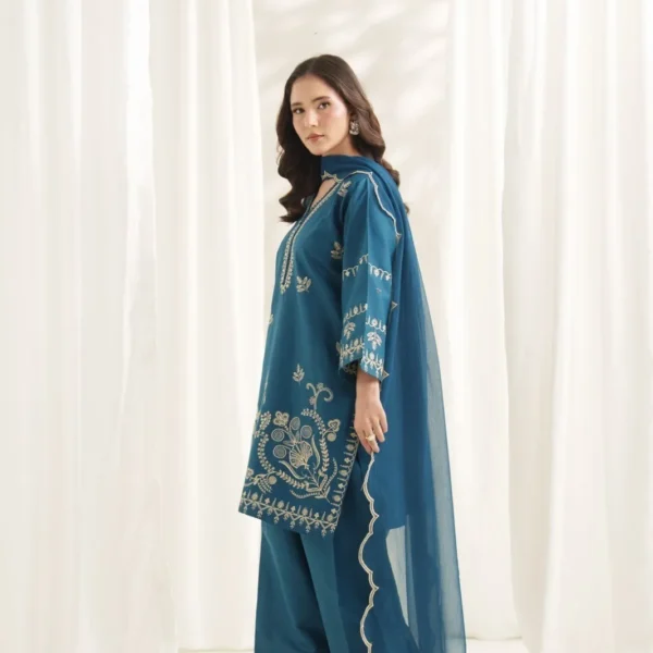 Victoria Embroidered 3PC (Farshi)