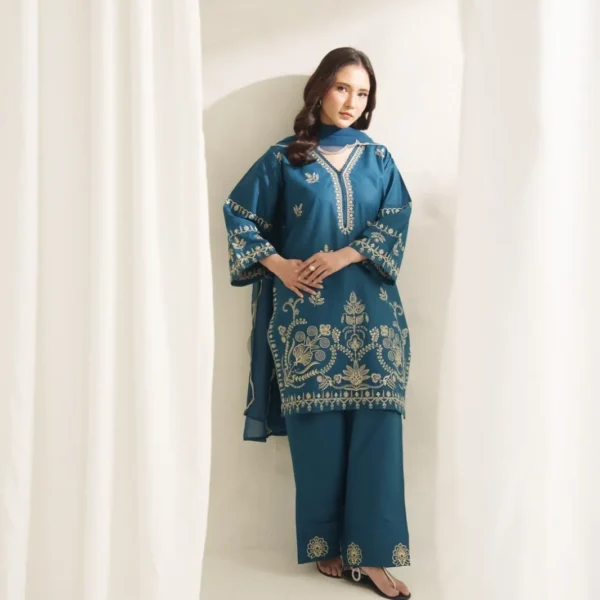 Victoria Embroidered 3PC (Farshi)