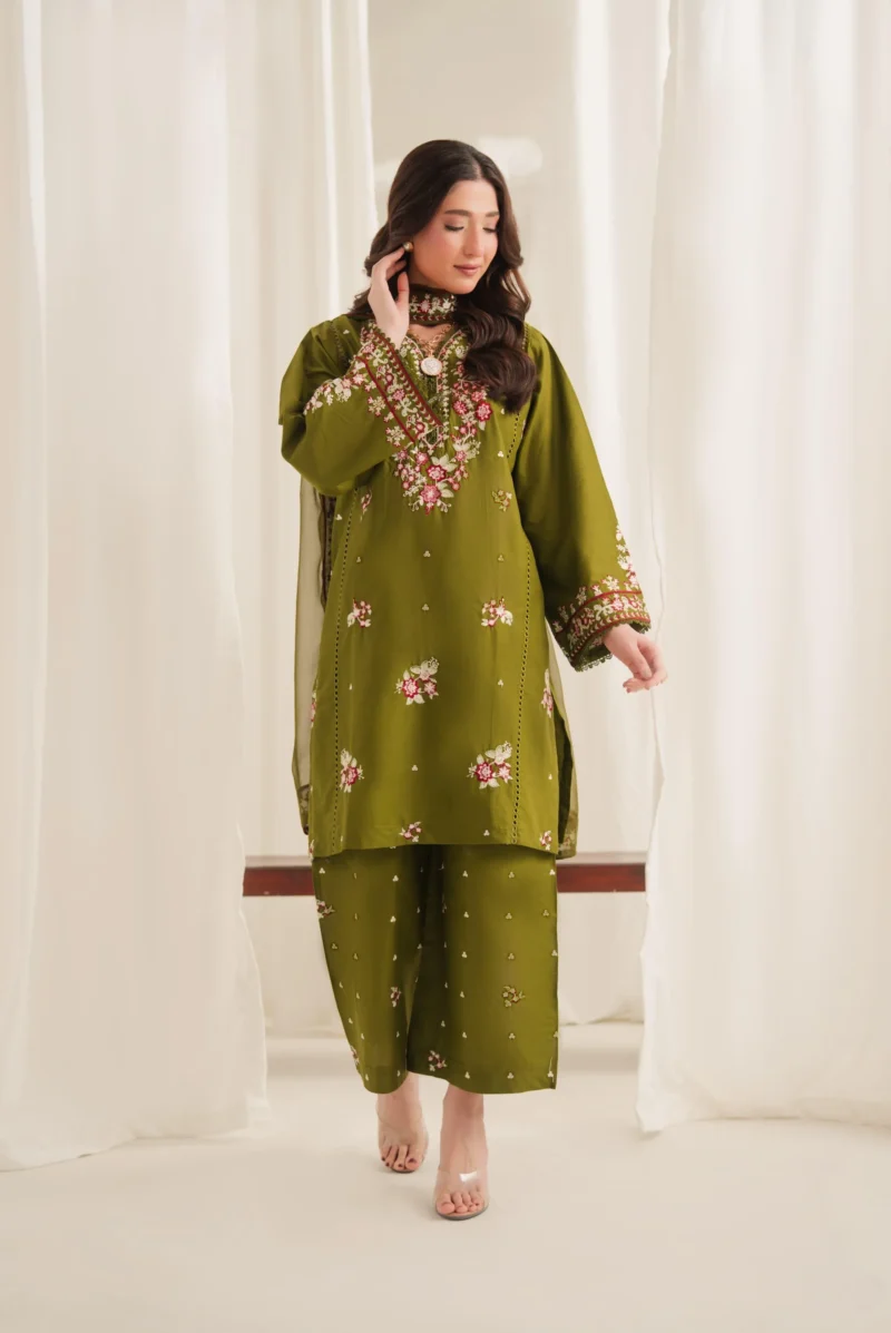 Anarkali Embroidered 3PC