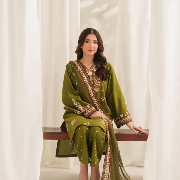 Anarkali Embroidered 3PC