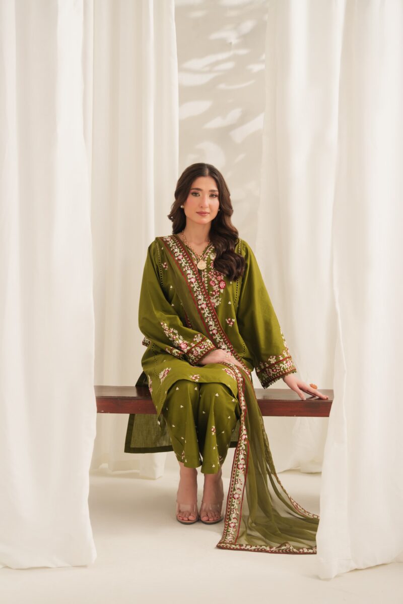 Anarkali Embroidered 3PC