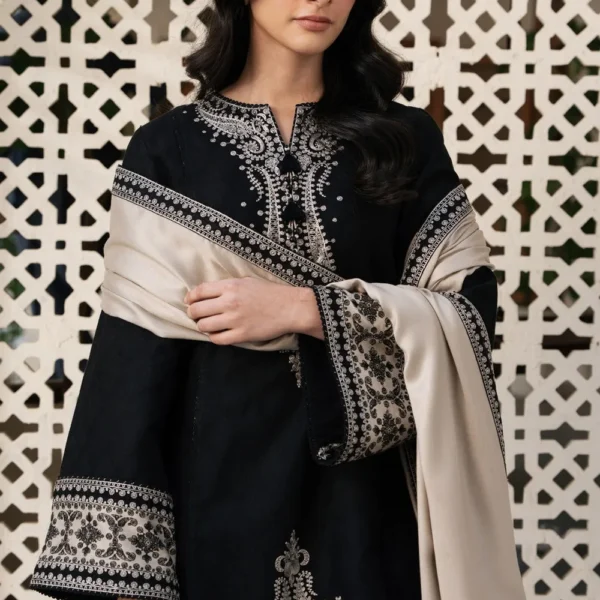 Noor-e-Siyah Embroidered 3PC — Unstitched