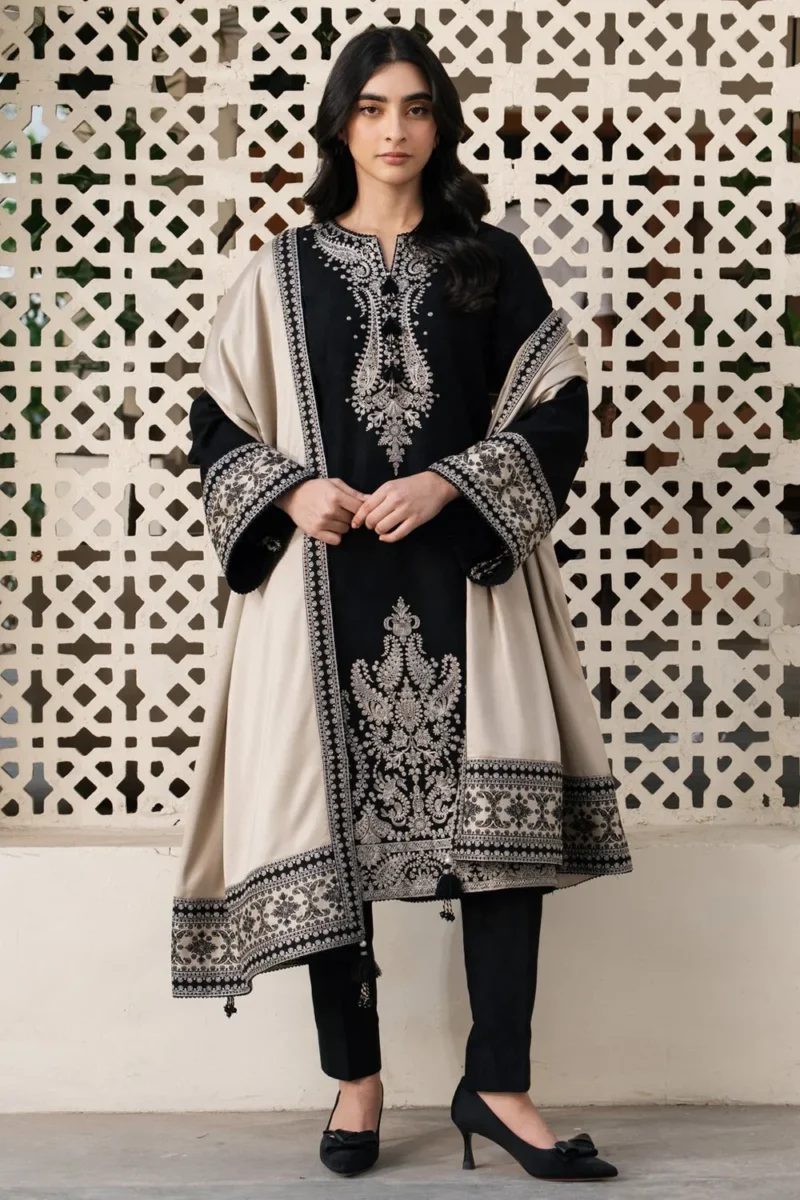 Noor-e-Siyah Embroidered 3PC — Unstitched