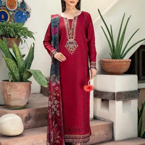 MehfileGul Embroidered 3PC — Unstitched