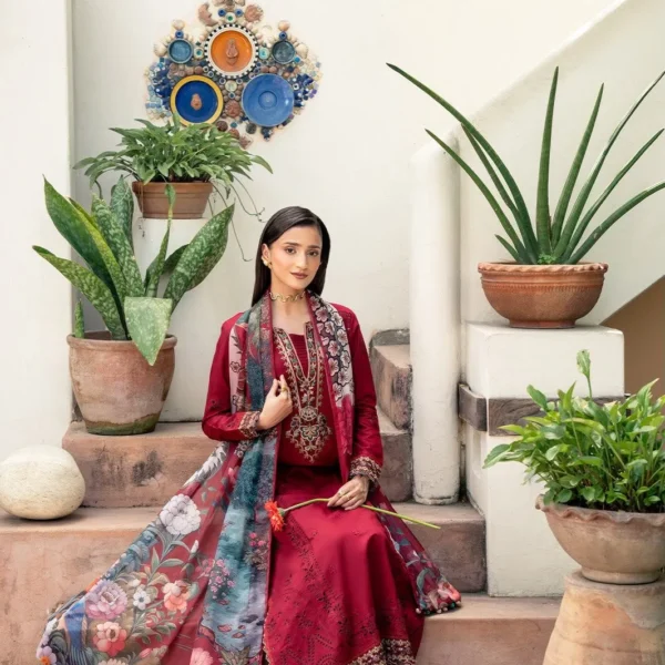 MehfileGul Embroidered 3PC — Unstitched