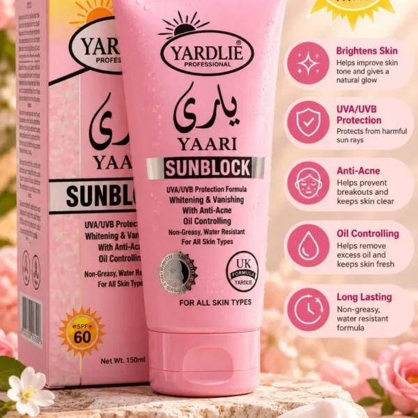 Yaari Sunblock SPF 60 PA+++ — 150ml